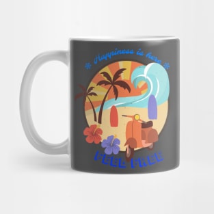 be happy and bodysurf Mug